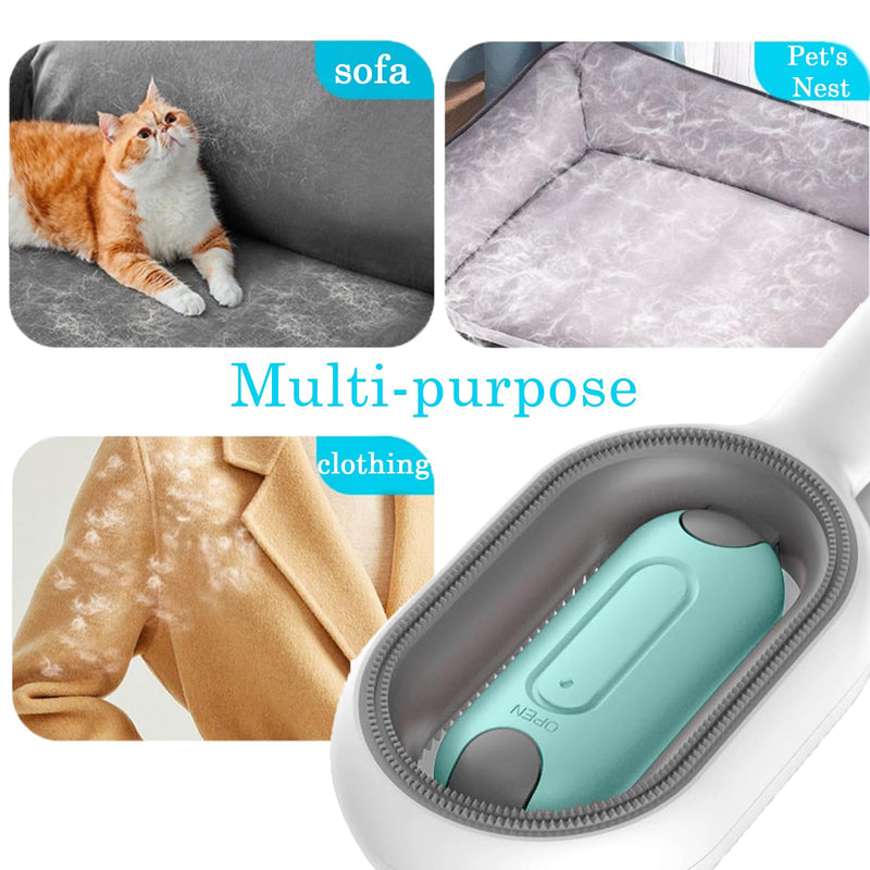 BSITSSS Pet Hair Removal Comb with Water Tank, Cat Brush with Water for Loose Undercoat for Dogs and Cats, Pet Hair Remover with Water Tank Ideal for Massage, Grooming and Hair Removal - PawsPlanet Australia