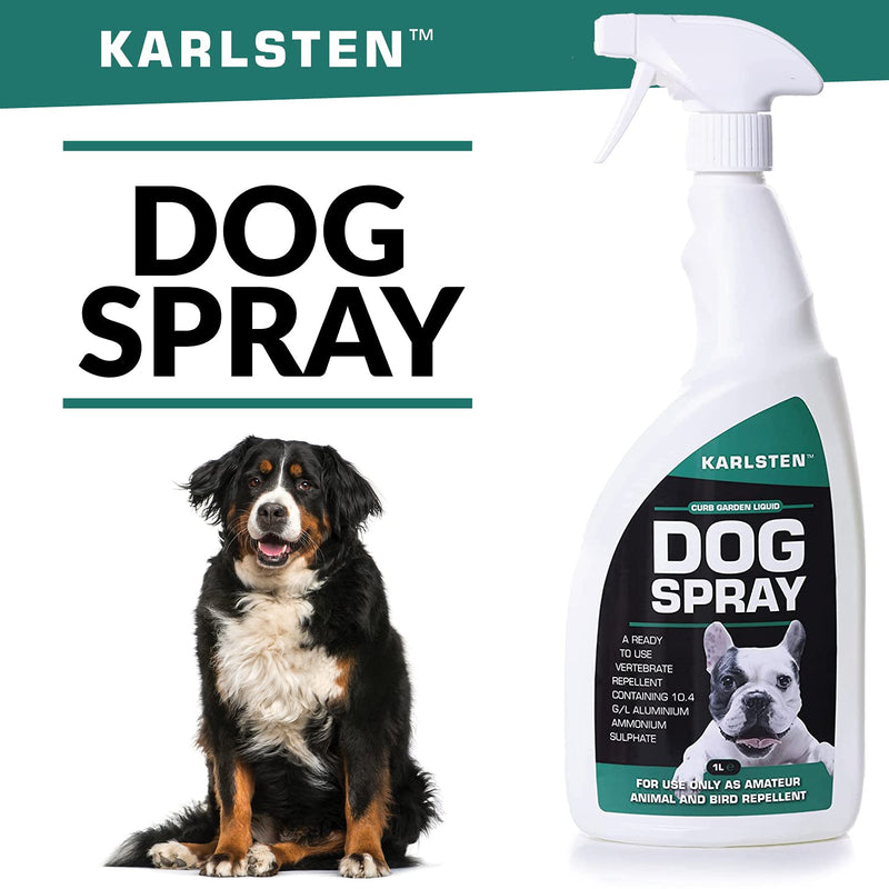 Karlsten Dog Deterrent Spray Anti Fouling Training Spray & Dog Repellent Spray Stops Dogs Fouling Your Garden 1 Litre - PawsPlanet Australia