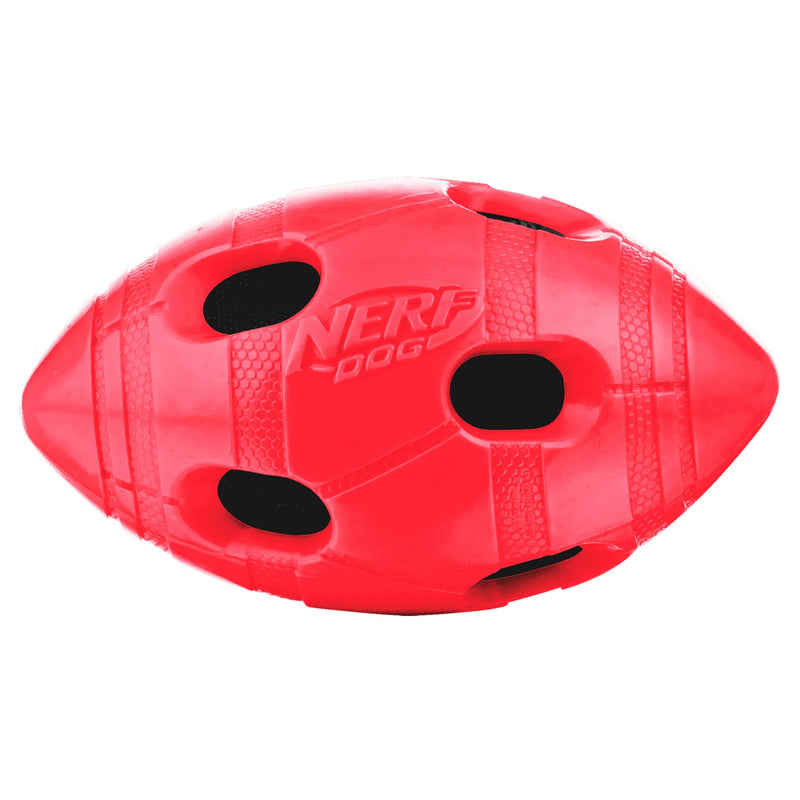 [Australia] - Nerf Dog 6in TPR Bash Crunch Football Large Red 