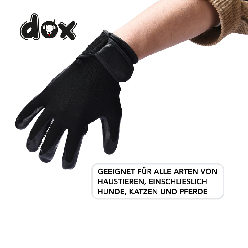 DDOXX Grooming Gloves for Pets - Set of 2 Hair Removal Gloves - Gloves for Animal Grooming & Hair Removal for Cats, Dogs and Horses - Detangling, Bathing and Massaging - PawsPlanet Australia