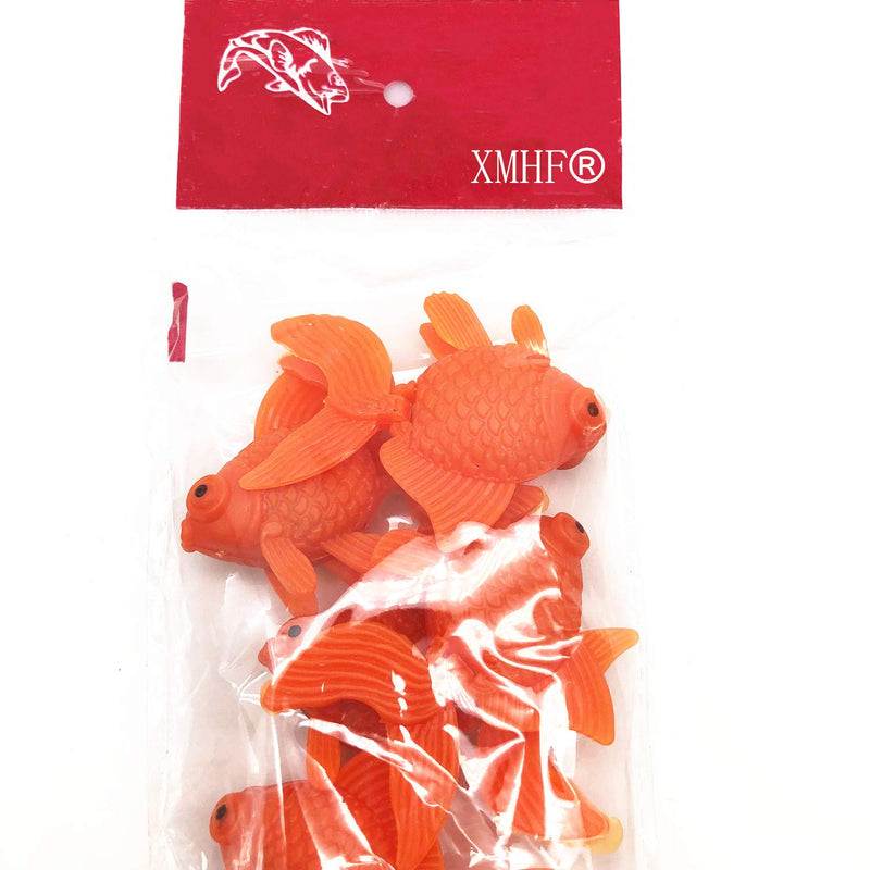 [Australia] - XMHF Aquarium Fish Bowl Tank Artificial Floating Plastic Orange Decor Goldfish Ornament Fish Tank Decoration 10PCS 