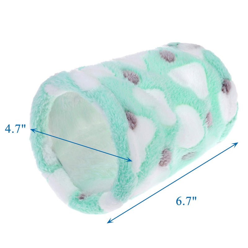 Mogoko Fleece Rat Hammock and Hideout Tunnel Set, 3 Tier Hanging Bed and Tubes for Guinea Pigs Hamster Ferret Chinchilla Cage Small Animals Green - PawsPlanet Australia