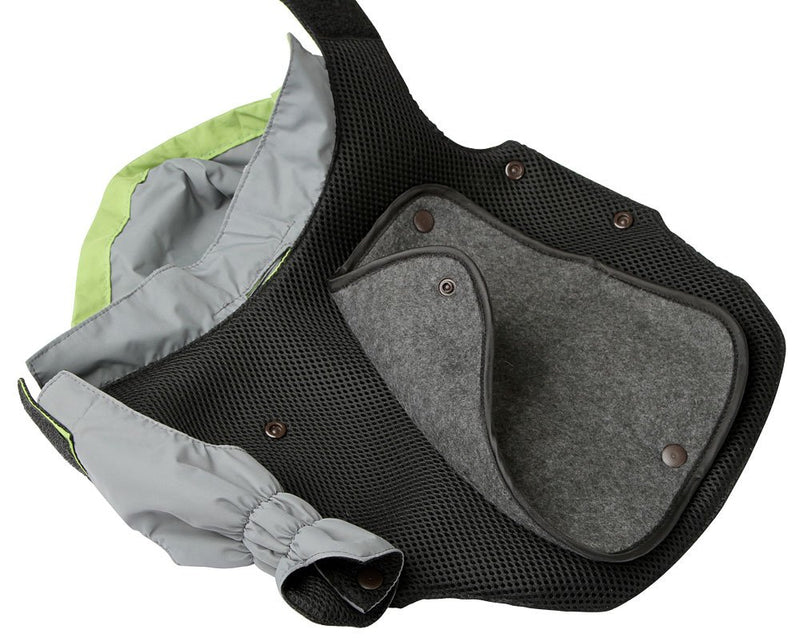 Kerbl Outdoor Dog Coat Vancouver, 45 cm, Green/Grey 40 cm - PawsPlanet Australia