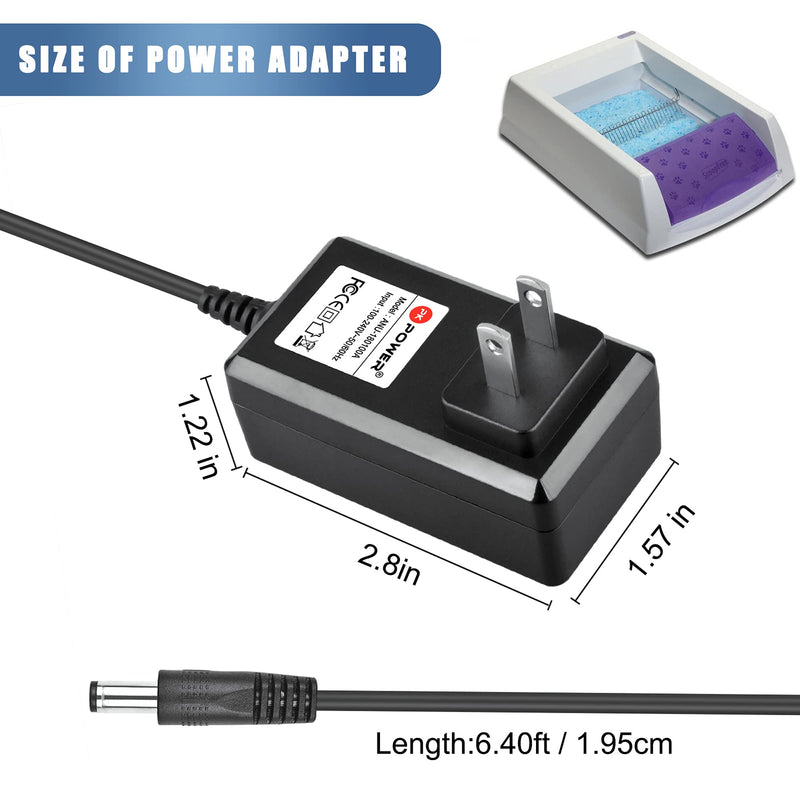 PKPOWER 18V AC to DC Adapter for PetSafe ScoopFree Ultra Self-Cleaning Cat Litter Box RFA-516 PAL00-14243 PAL00-15342 PAL00-14242 18VDC Power Supply Charger - PawsPlanet Australia