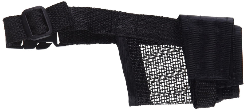 Trixie 19261 muzzle with mesh insert, polyester, S, black - PawsPlanet Australia