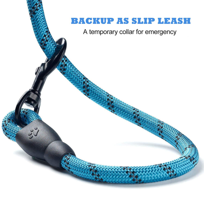 Home-Neat 5 FT Strong Dog Lead with Comfortable Padded Handle and Highly Reflective Threads for Small, Medium and Large Dogs (Blue) Blue - PawsPlanet Australia