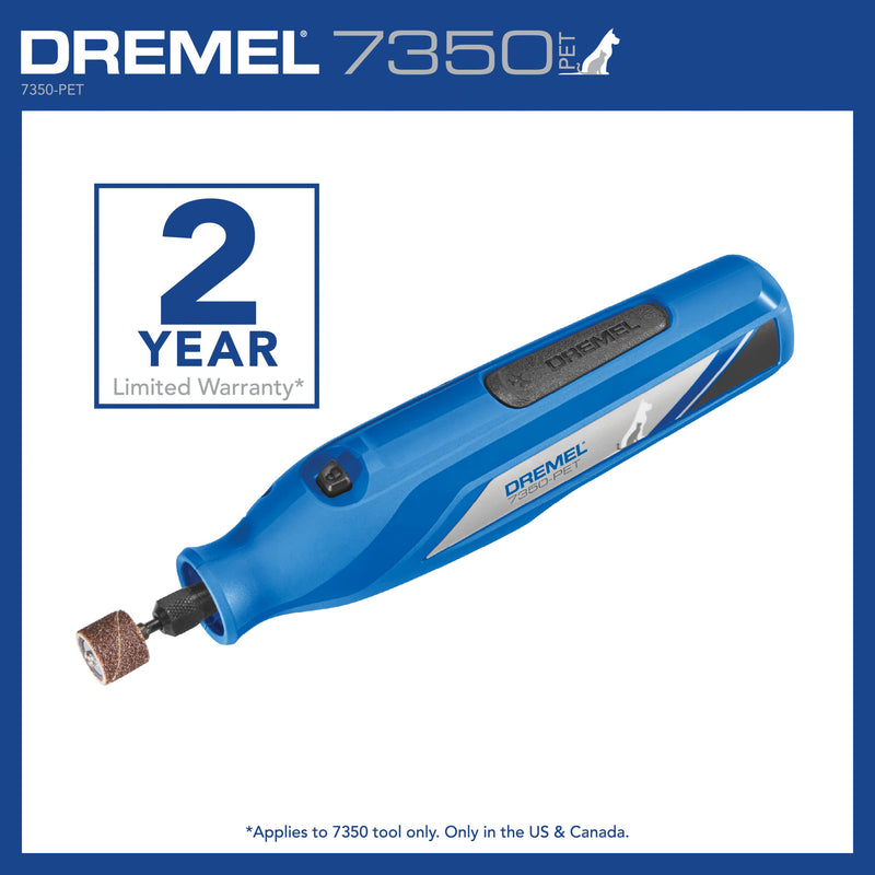 Dremel 7350-PET 4V Pet & Dog Nail Grinder, Easy-To-Use & Safe Nail Trimmer, Professional Pet Grooming Kit - Works on Large, Medium, Small Dogs & Cats New Model - PawsPlanet Australia