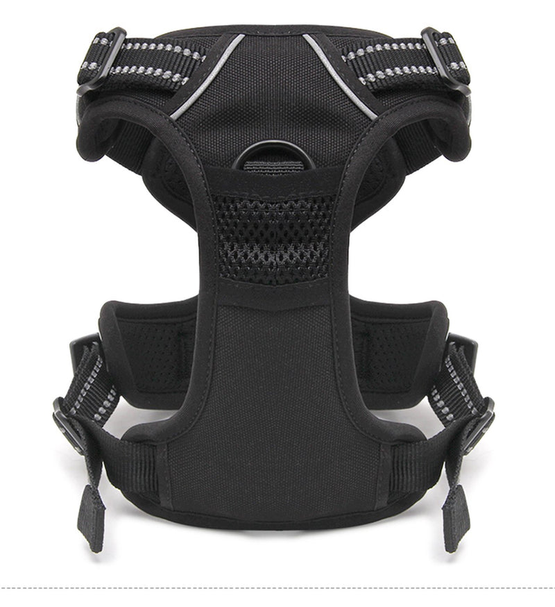 TRUE LOVE Adjustable No-Pull Dog Harness Reflective Pup Vest Harnesses Comfortable Control Brilliant Colors Truelove TLH5651(Black,XS) XS Black - PawsPlanet Australia
