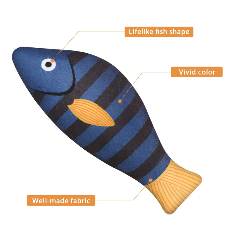 ZHAOLU Catnip Toys, 4PCS Catnip Fish Toys for Cat, Mini Cat Toys for Indoor Cats, Realistic Plush Simulation Moving Fish Cat Toy, Perfect for Cats Kittens to Bite, Chew and Kick, Washable 01 - PawsPlanet Australia