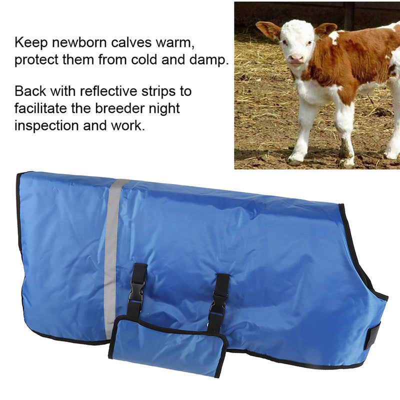 Cow Baby Warm Coat, Reflective Strips Design Calf Cow Warm Clothes, Comfortable for Livestock Cattle Farm Animal - PawsPlanet Australia