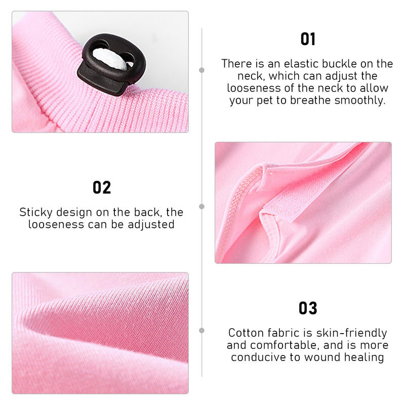 2 Pieces Cat Rehabilitation Clothes, Postoperative Recovery Clothes, Anti-Scratch and Anti-Leak Protection, Soft Cat Clothes, Wound Protection Clothes, Cat Vest, Pet Pajamas (Pink, Blue) - PawsPlanet Australia