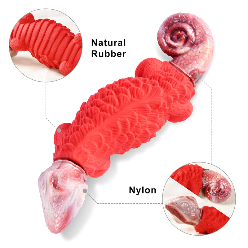 Dog Chew Toys for Aggressive Chewers, Indestructible Nylon Dog Toys, Tough Durable Dog Toys for Medium Large Dogs (Red Lizard).… - PawsPlanet Australia