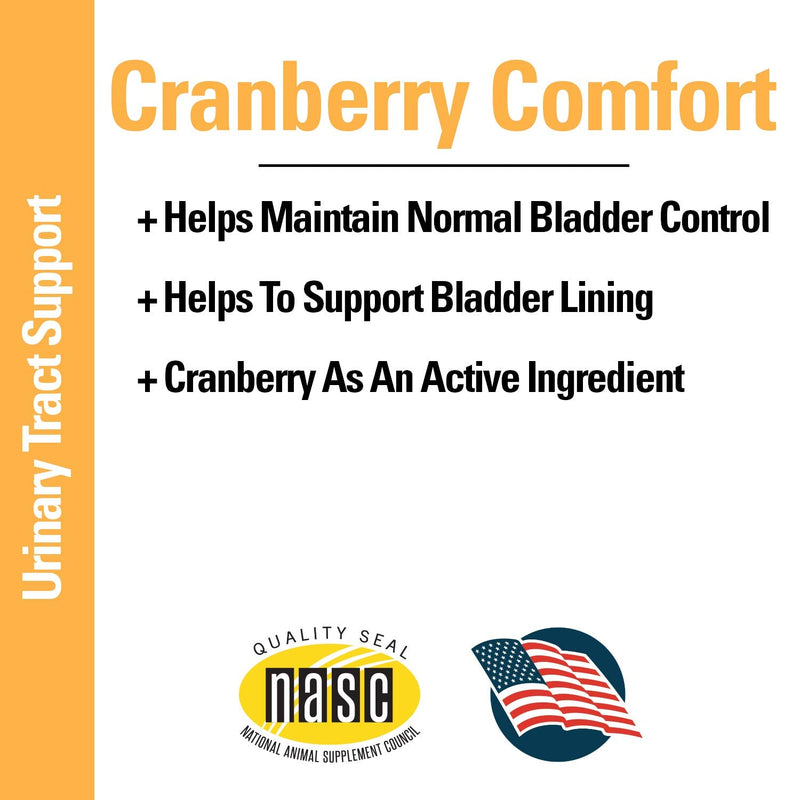 Vet Classics Cranberry Comfort Urinary Tract Pet Supplement for Dogs, Cats – Maintains Dog Bladder Health, Cat Bladder Control – Pet Supplements for Incontinence 65 Soft Chews - PawsPlanet Australia