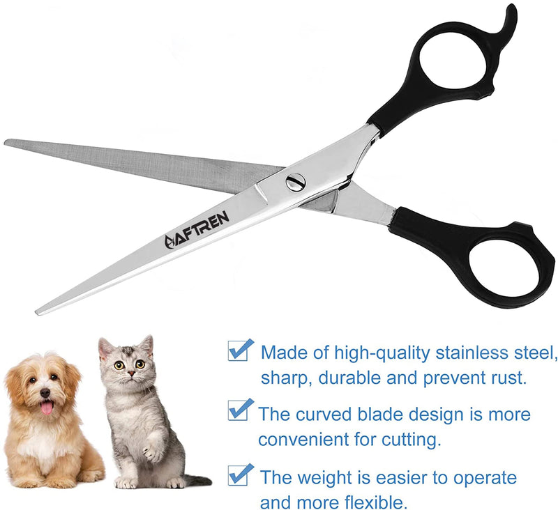 Professional Dog Grooming Scissors 4CR Stainless Steel Round Tip Safe Heavy Duty Titanium Coated Pet Grooming Scissors for Dogs and Cats 6.5 - PawsPlanet Australia