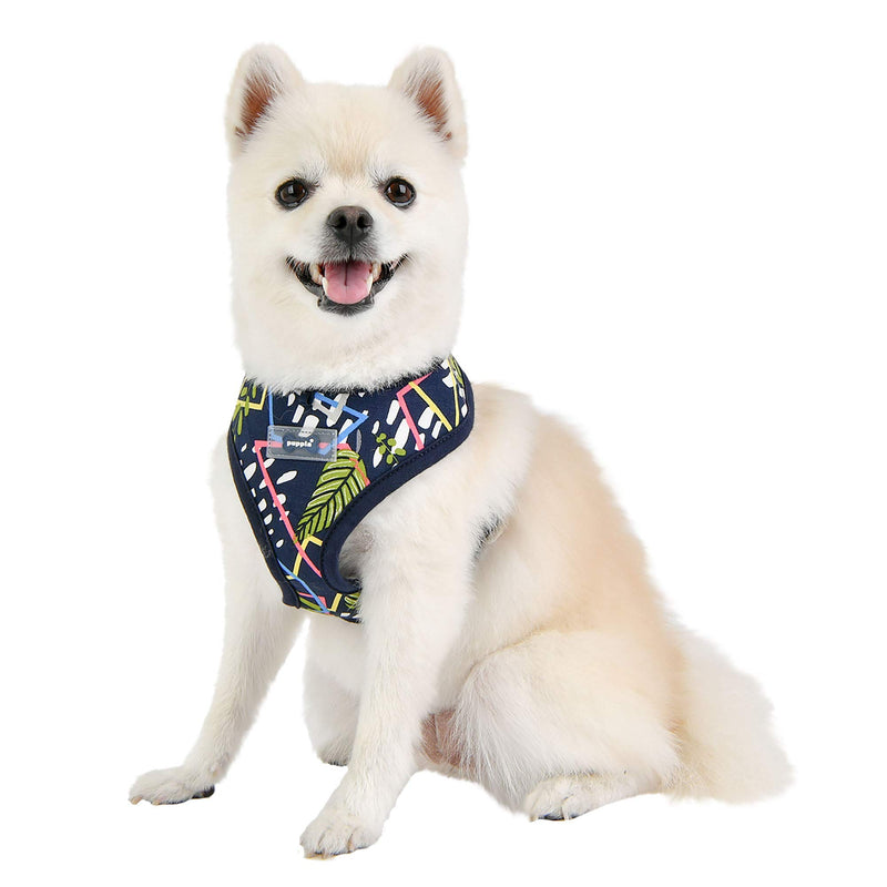 Puppia Dog Harness Botanical Harness A XL marine - PawsPlanet Australia