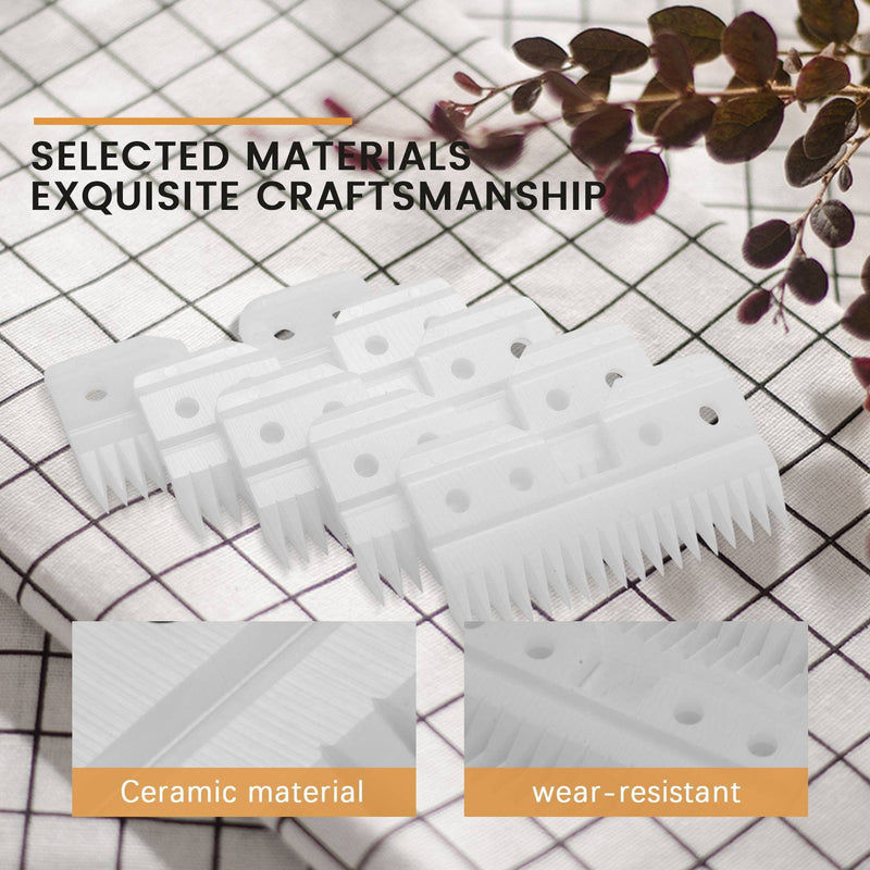 Benefischl 10 pieces/interchangeable ceramic 18 teeth pet ceramic clipper cutting knife for A5 series - PawsPlanet Australia
