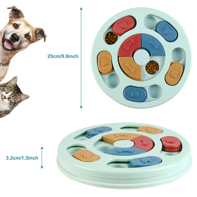 FREESOO Dog Puzzle Toy Puppy Treat Feeder Toys Boredom Interactive Toy Dog Brain Games Treat Dispenser Slow Feeder for Small Dogs Training Playing Blue - PawsPlanet Australia