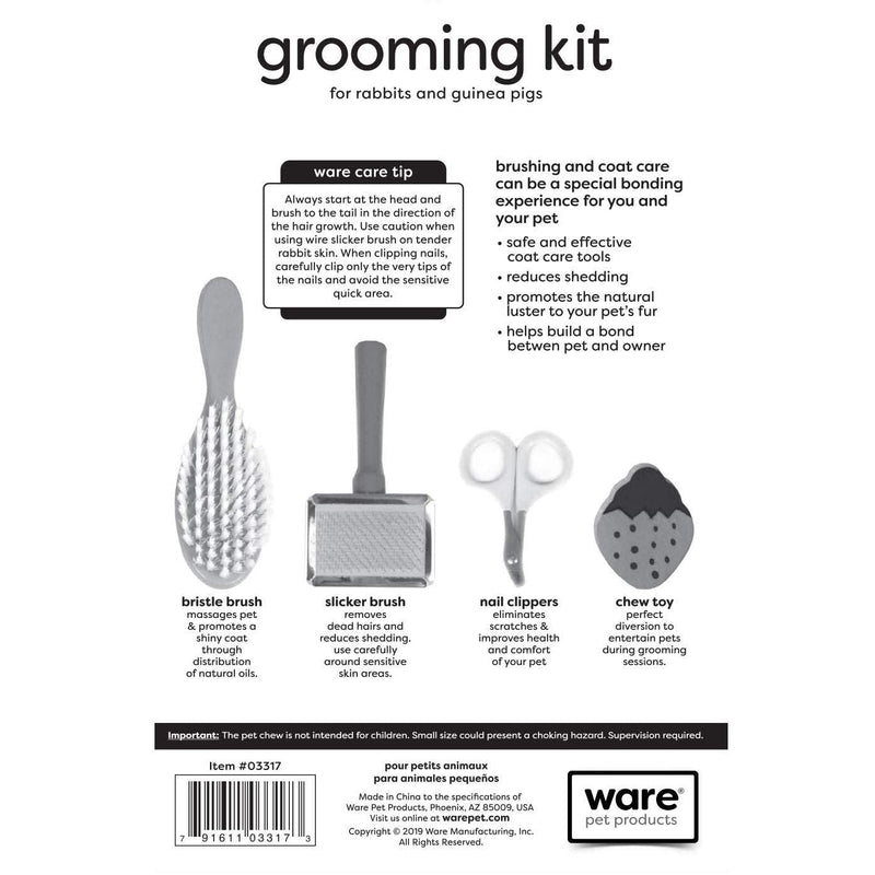 Ware Manufacturing Small Animal Grooming Kit Assorted - PawsPlanet Australia