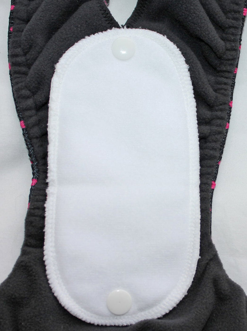 Glenndarcy Female Dog Season Nappy Diaper - Black Pink Dots Large Pants only - PawsPlanet Australia