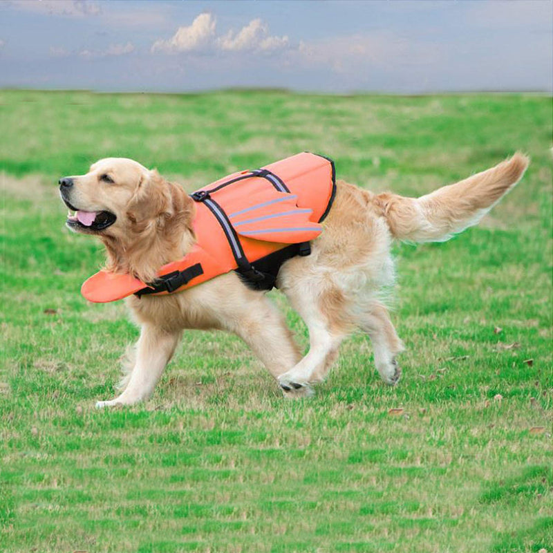 Podazz Dog Buoyancy Aid Life Jacket for Dogs Dog Floatation Jacket(Orange) (Small) Small - PawsPlanet Australia