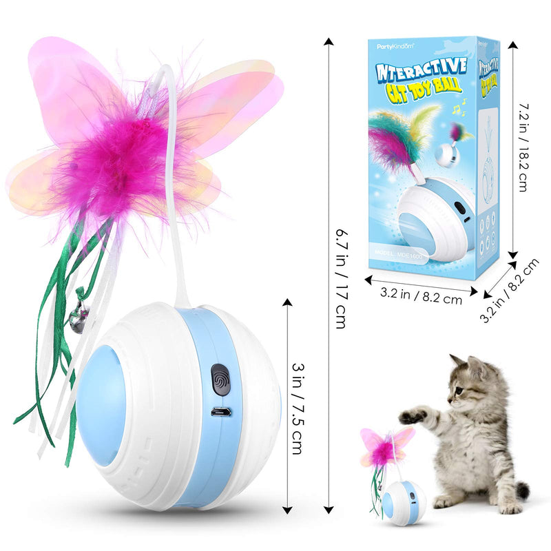 [Australia] - PartyKindom Interactive Cat Toys Blue 
