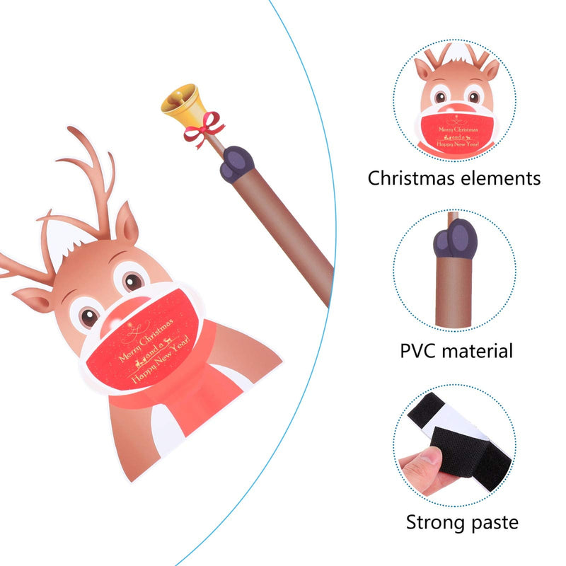 TOYANDONA Christmas Waving Wiper Decals Reindeer Quarantine Survivor Family Funny Car Sticker for Rear Window Windshield Xmas Car Decoration - PawsPlanet Australia