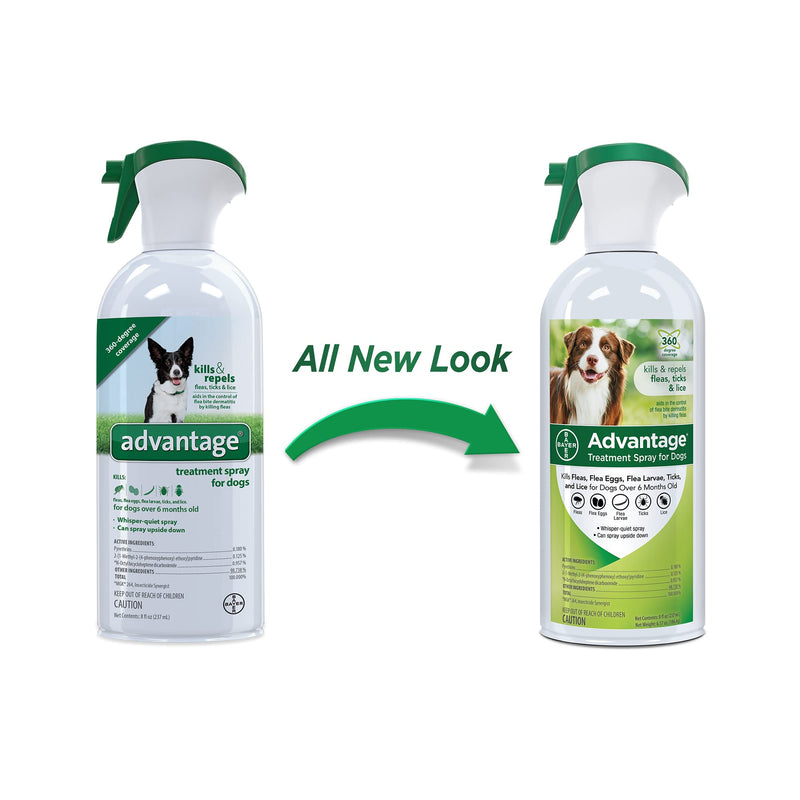 Advantage Flea and Tick Treatment Spray for Dogs 8 oz - PawsPlanet Australia