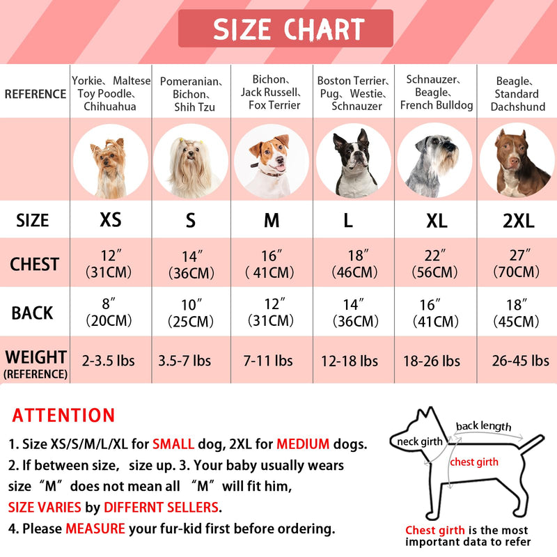 XPUDAC 3 Pack Dog Sweater, Dog Winter Coat with Rabbits Hearts Pattens Pullover Stretchy Fleece Dog Sweaters for Small Medium Dogs Girl boy-M（Red,Pink,Orange Red-Pink-Orange - PawsPlanet Australia