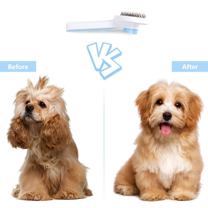 Self-cleaning brush for cats and dogs, pet brush, removes floating hair on cats and dogs, suitable for cats and dogs - PawsPlanet Australia