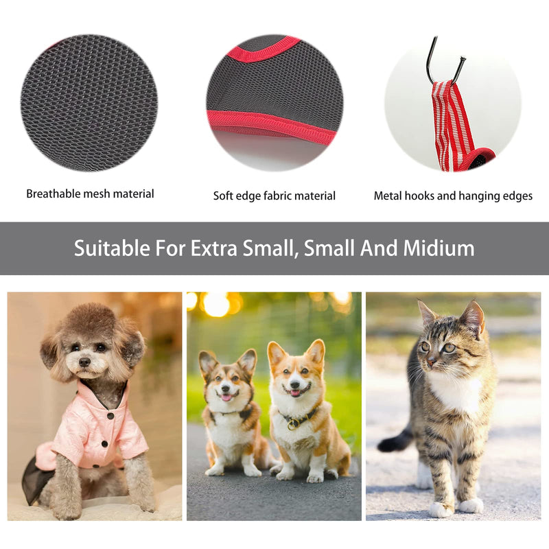 LuckyOpt Dog Grooming Hammock, Breathable Pet Hammock for Grooming with 2 S Hooks, Dog Snake Harness for Nail Clipping Trimming Small & Medium Cats & Dogs (M) M - PawsPlanet Australia