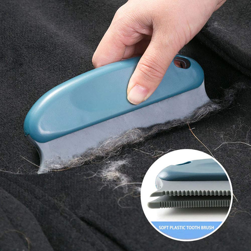 2 Pcs Pet Hair Cleaning Remover Brush | Pet Hair Detailer with Handle | cat and Dog Hair lint Remover Brush for Cars Furniture Carpet Sofa Clothes beds couches Blinds Chairs Style 1 - PawsPlanet Australia