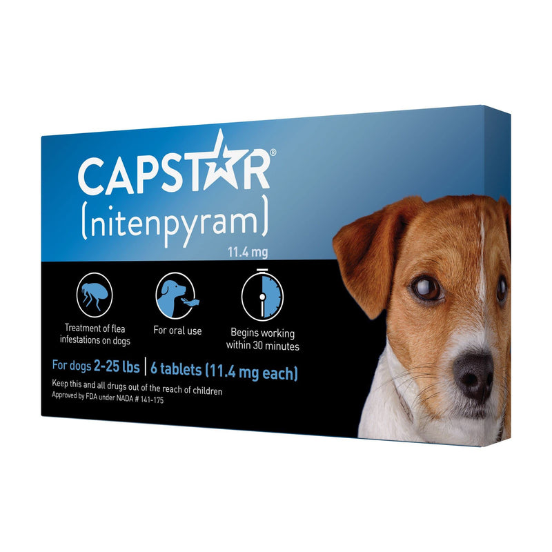 Capstar Flea Tablets for Dogs 2-25 lbs., Count of 12, 12 CT - PawsPlanet Australia