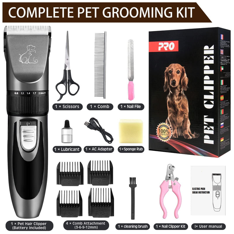 Quiet dog clipper | Professional clipper | Dog Cat Pet Hair Clipper | Electric dog trimmer | Cordless hair clipper | Cordless pet hair trimmer - PawsPlanet Australia