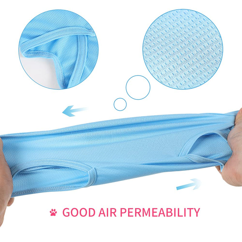 Cat Surgery Recovery Suit for Abdominal Wounds or Skin Diseases, Anti-Licking Cat Puppy Onesies After Surgery Wear, E-Collar Alternative, Post-Operative Pet Surgical Recovery Vest Shirt (S,Blue) S Blue - PawsPlanet Australia