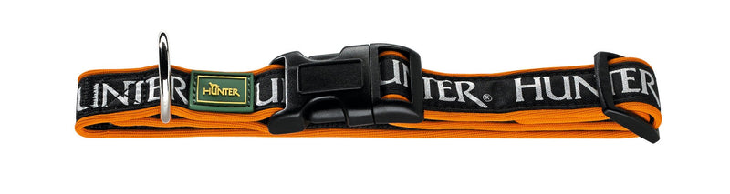 HUNTER Neopren Oakland Vario Plus Collar, 35 x 53 cm, Medium, Orange/Black/Reflective Orange Black/ orange - PawsPlanet Australia