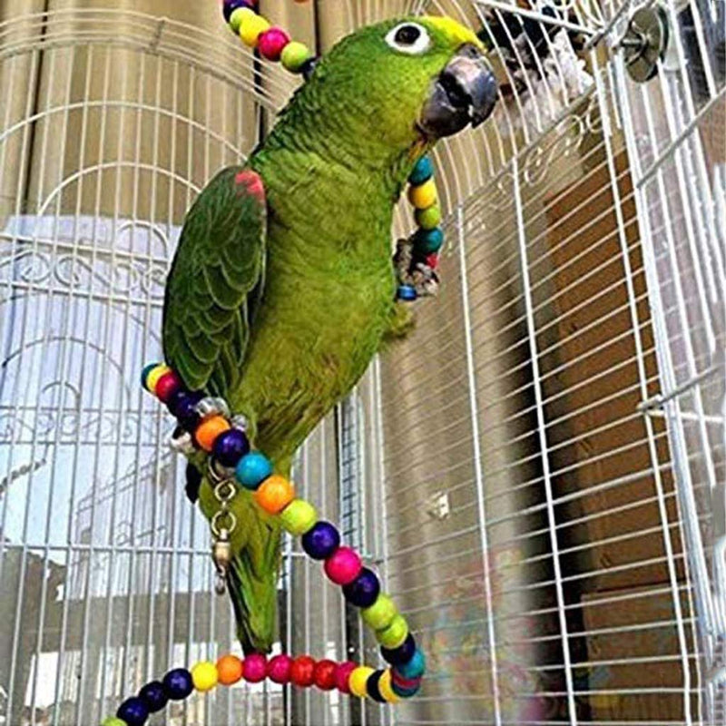 Small Bird Swing Toys, Bird Parrot Swing Chewing Toys - Hanging Bell Birds Cage Toys 8 Pcs - PawsPlanet Australia