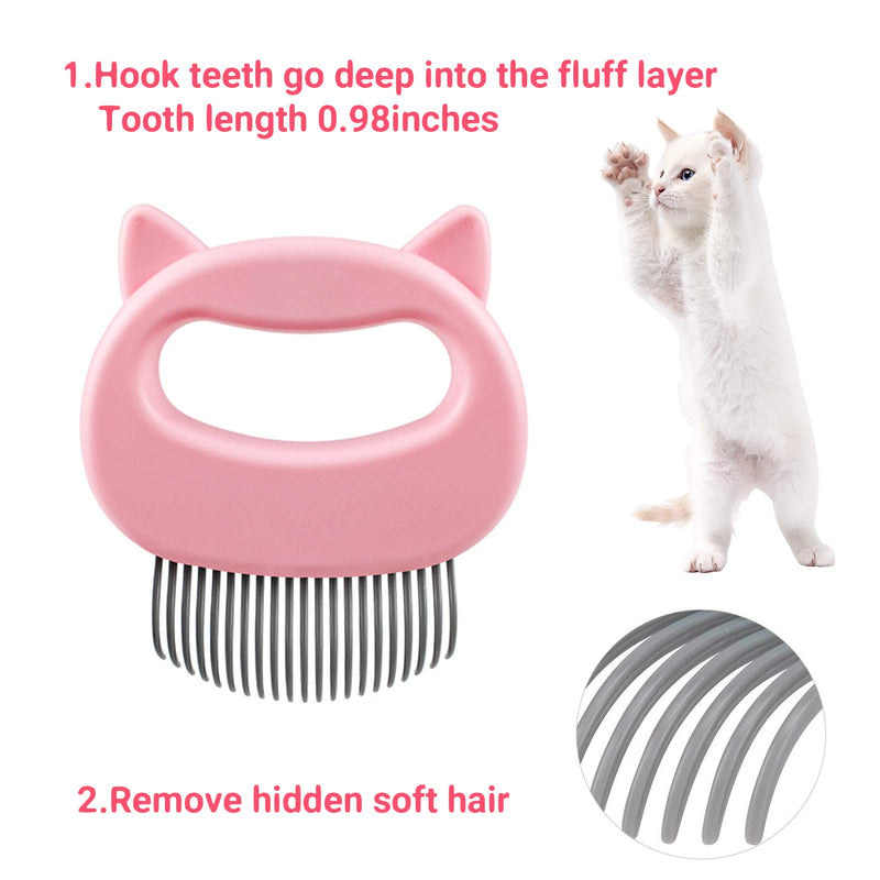 3 PCS Cat Hair Massage Shedding Brush Pet Grooming Dematting Comb Hair Remover Pet Shell Comb Cat Brush for Shedding and Grooming for Short Long Haired Puppy Kitten Rabbit and Little Pets - PawsPlanet Australia