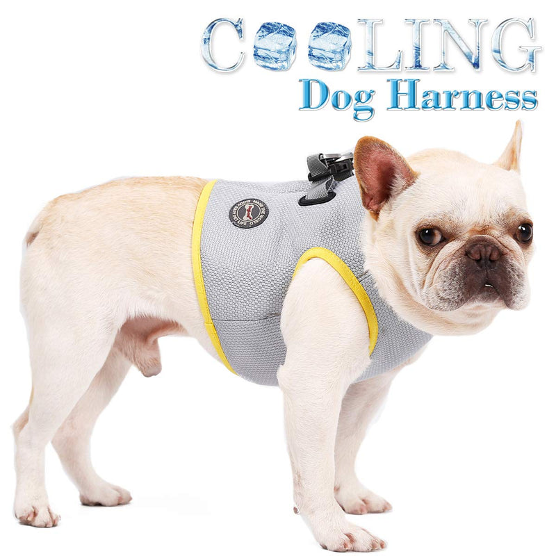 Tineer Pet Cooling Harness Summer Mesh Walking Dog Cool Vest Harness Adjustable for Small/Medium/Large Dogs Indoor or Outdoor Running, Walking, Mountaineering (XXXL) XXXL - PawsPlanet Australia