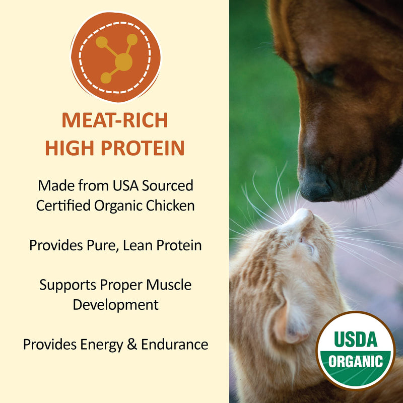 Whole Life Pet Products Healthy Cat Treats, Human-Grade Organic Chicken Breast, Protein Rich for Training, Picky Eaters, Digestion, Weight Control, Made in The USA, 1 Ounce, (CH532) - PawsPlanet Australia