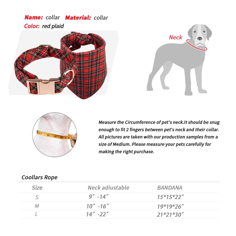 Dog Collar Bow Tie, Dog Collar Girl with Bow and Dog Bandana, Adjustable Bowtie Dog Collar with Soft Dog Bandana,Pet Gift Bow tie Collar for Small Medium Large Dogs and Cats S Black and Red - PawsPlanet Australia