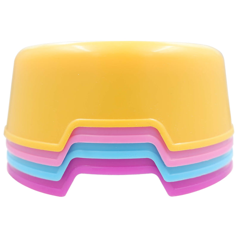 [Australia] - Forest Guys Dog Bowls Cat Bowls Plastic Bowls Yellow + Blue + Pink + Purple 