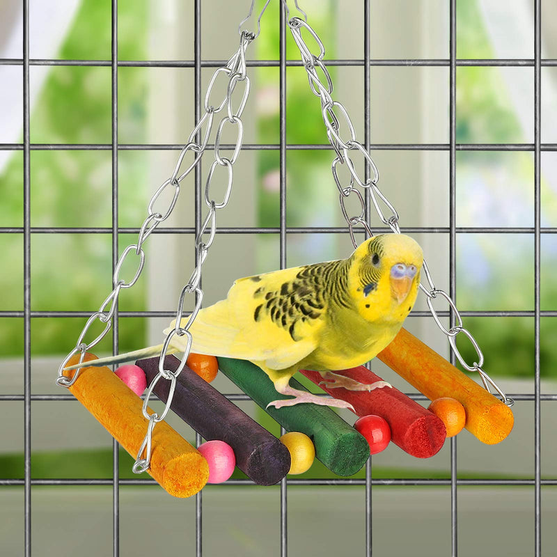 EEEKit Bird Parrot Swing Toys, 13 Pack Small Pet Birds Cage Hanging Toys Chewing Perches Toy for Small Parakeets, Conures, Lovebirds, Cockatiels, Macaws, Finches - PawsPlanet Australia