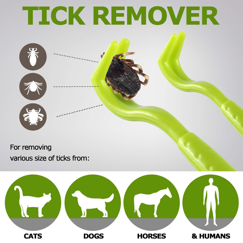 Reastar Tick Remover for Dogs 5PCS Tick Removal Tool, Dog Tick Remover, with Set of 3 Tick Hook, 1 Tick Removal Pen and 1 Tick Comb - for Dogs, Cats, Humans - PawsPlanet Australia