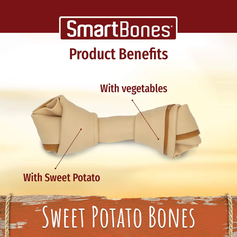 SmartBones Medium Sweet Potato Bones Rawhide-Free Chewy Treats for Dogs, Made With Vegetables - PawsPlanet Australia
