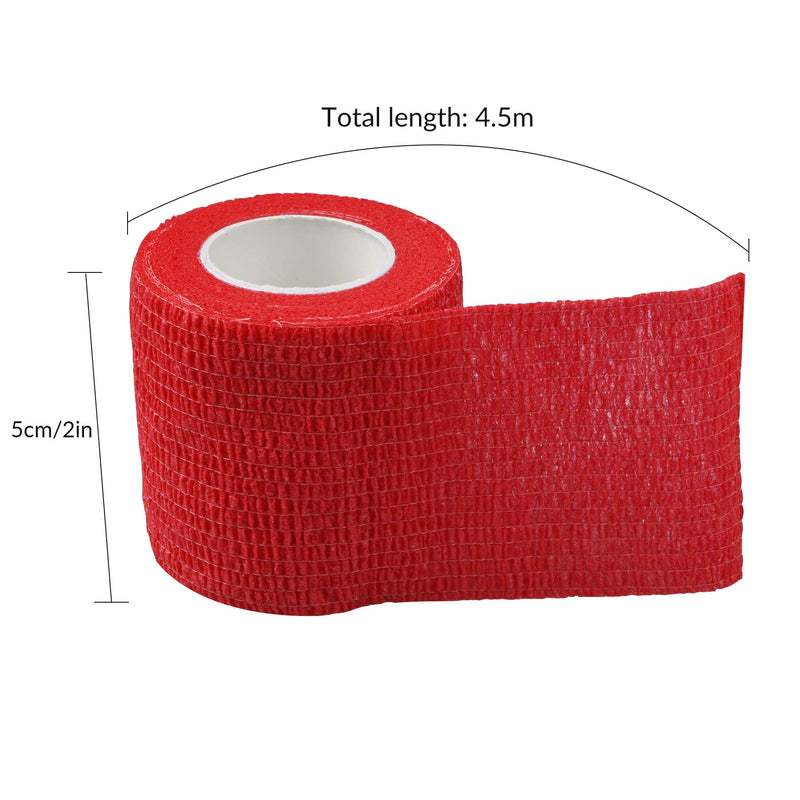 9 Rolls Pet Bandage Wrap,Self-Adhesive First Aid Sports Bandages,Stretchable Breathable Tape, Protect Knees Wrists Ankles - PawsPlanet Australia