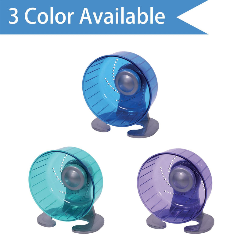 Petest Hamster Exercise Wheel, Silent Spinner Running Wheels for Small Animal, Hamster, Gerbils and Mice, Diameter 6.7 inch, Multiple Colors Available Blue - PawsPlanet Australia