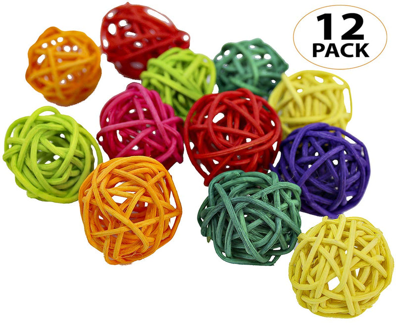 [Australia] - Vine Ball Small Bird Parrot Toy Part Craft Parrot cage Toys Cages Natural pet Pack 6 