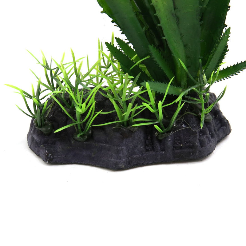 [Australia] - uxcell Green Plastic Terrarium Cactus Plant Decoration for Reptiles and Amphibians 4.3" x 2.6" x 6.3" 