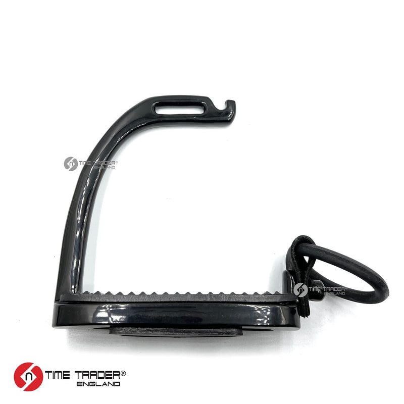 Peacock Stirrups Durable Horse Riding Equestrian Stirrups Rubber Ring (4.75", Black) 4.75" - PawsPlanet Australia
