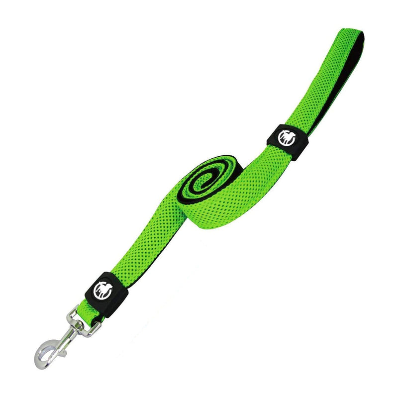 DDOXX dog leash air mesh 120 cm | Hand strap | for small & large dogs | many colors & sizes | Leash dog | Lead leash small | Running leash puppy leash large | Green, XS XS - 1.5 x 120 cm - PawsPlanet Australia